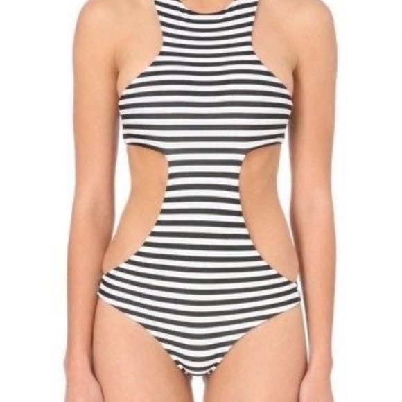 Mikoh striped one-piece swimsuit (Medium) - Picture 3 of 6